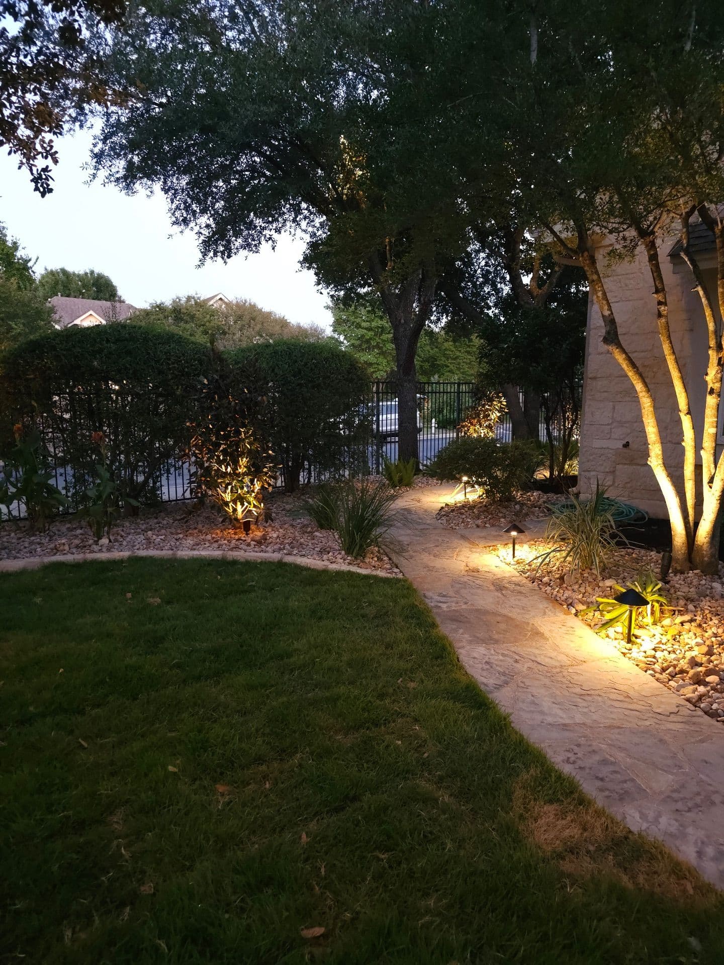 Gallery photos for Barton Creek Backyard Transformation with Lighting and Deck: Image #4